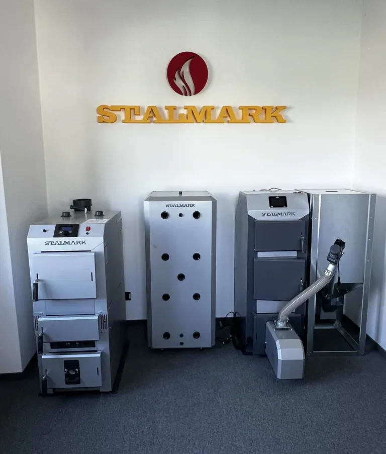 Wood gasifying boilers on display