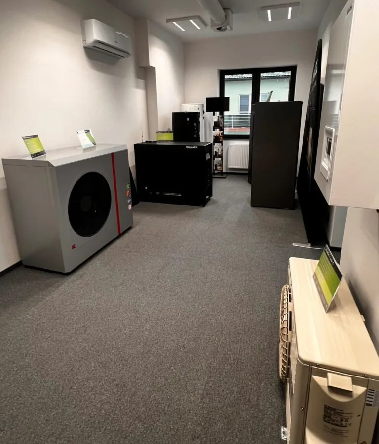 Heat pumps on display